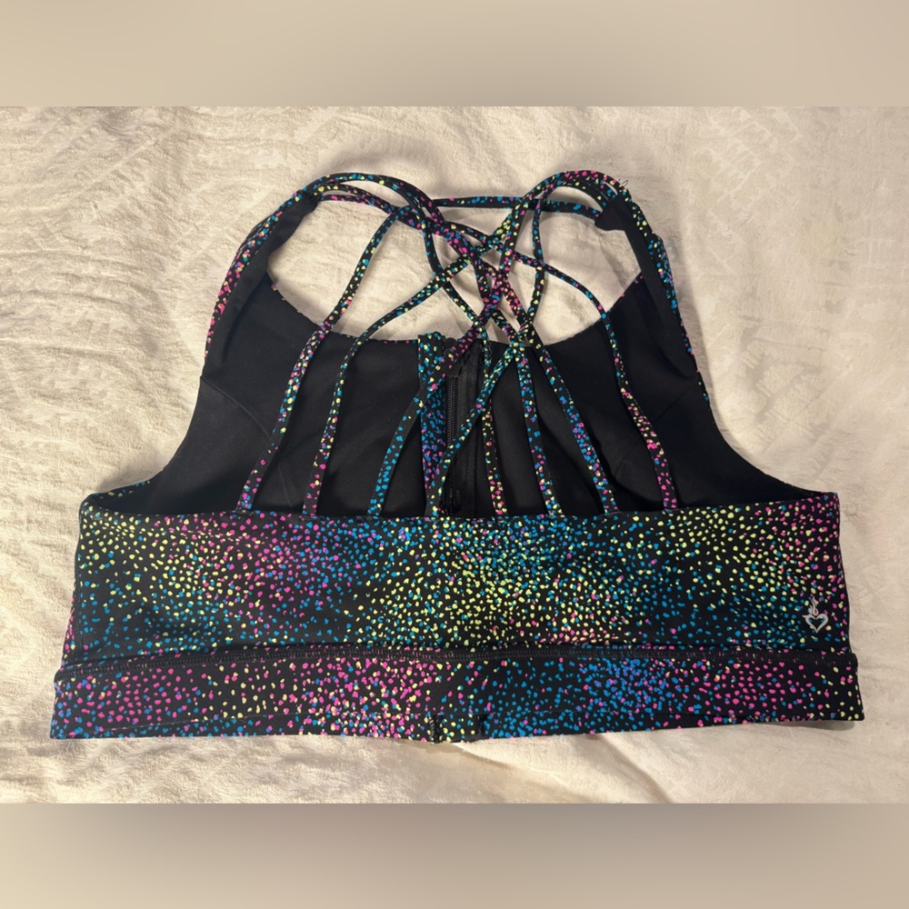 Torrid Active Light Support Low-impact Wireless Zip-front performance speckled - Picture 2 of 3